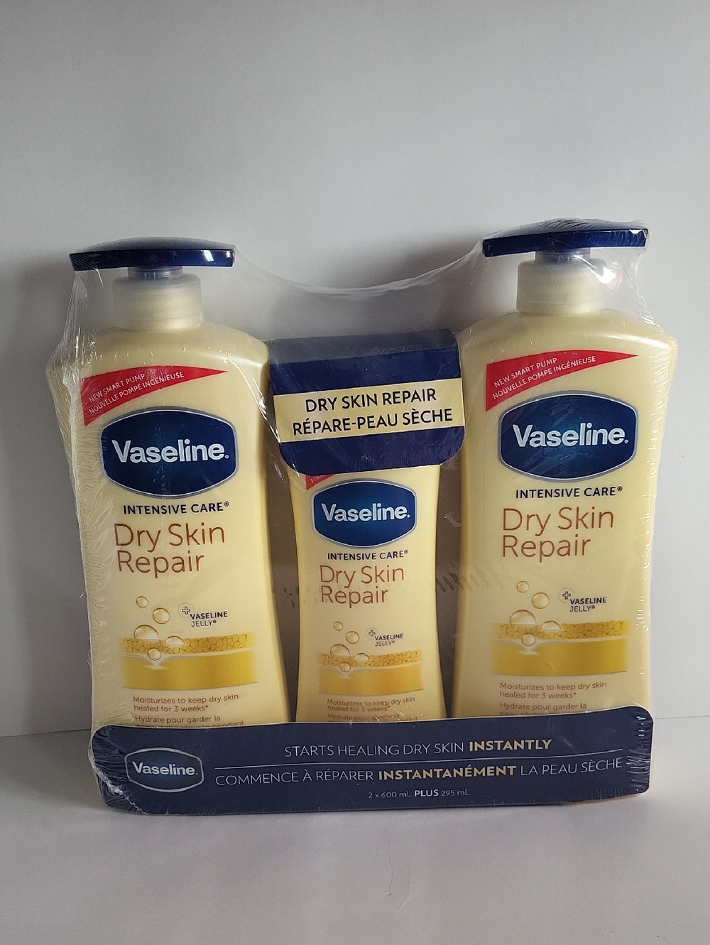 Vaseline Intensive Care Dry Skin Repair Lotion - Cream Yellow (Pack of 3)